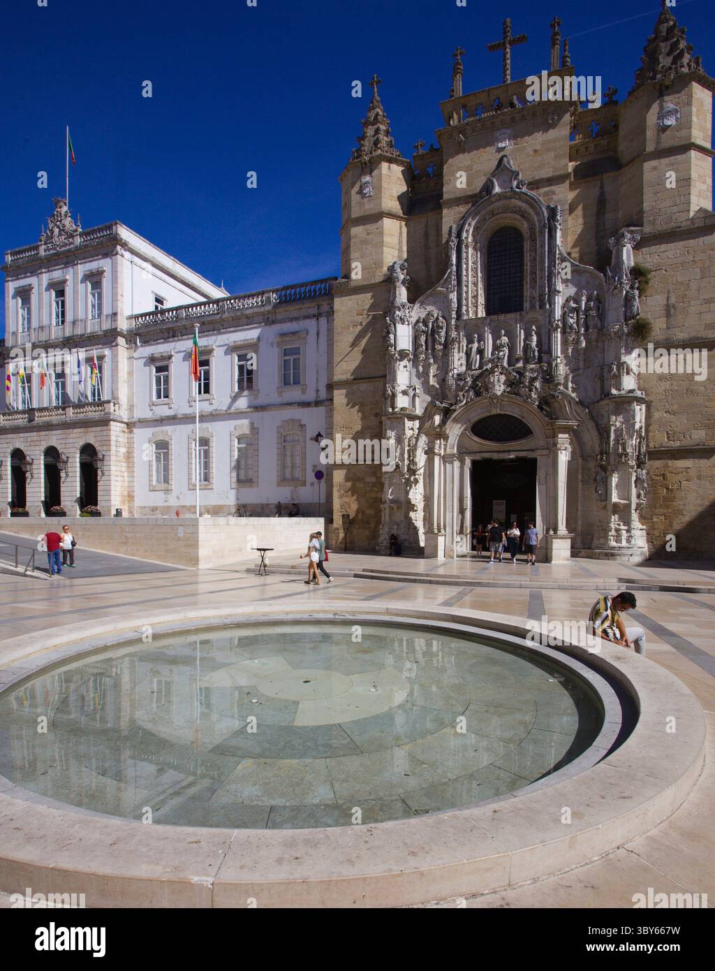 Portogallo, Coimbra, Igreja de Santa Cruz, Camara Municipal, Foto Stock