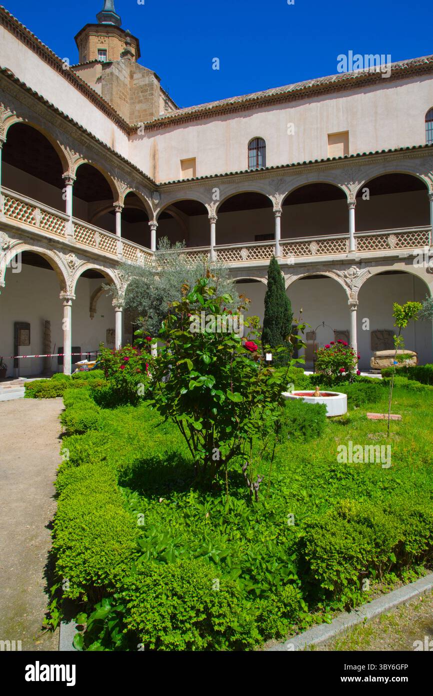 Spagna, Castilla la Mancha, Toledo, Museo di Santa Cruz, cortile interno e chiostro, Foto Stock