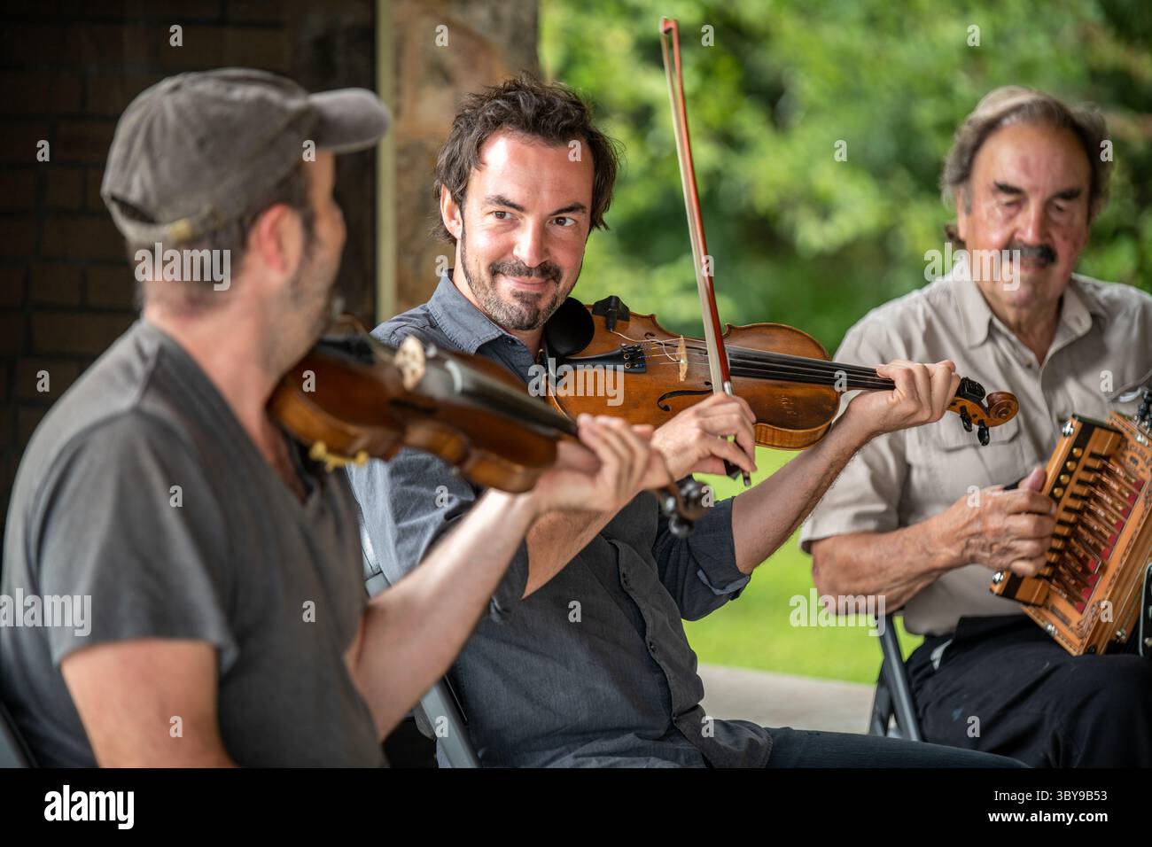 9 settembre 2021, Church Creek, Maryland, Stati Uniti: Esibizione dal vivo della Savoy Family Cajun Band all'Harriet Tubman Visitors Center (immagine di credito: © Edwin Remsberg/VW Pics via ZUMA Press Wire) Foto Stock