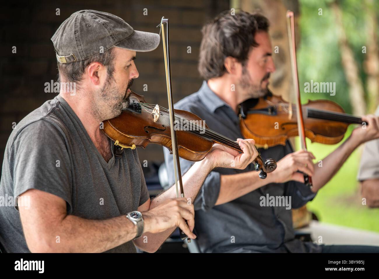 9 settembre 2021, Church Creek, Maryland, Stati Uniti: Esibizione dal vivo della Savoy Family Cajun Band all'Harriet Tubman Visitors Center (immagine di credito: © Edwin Remsberg/VW Pics via ZUMA Press Wire) Foto Stock