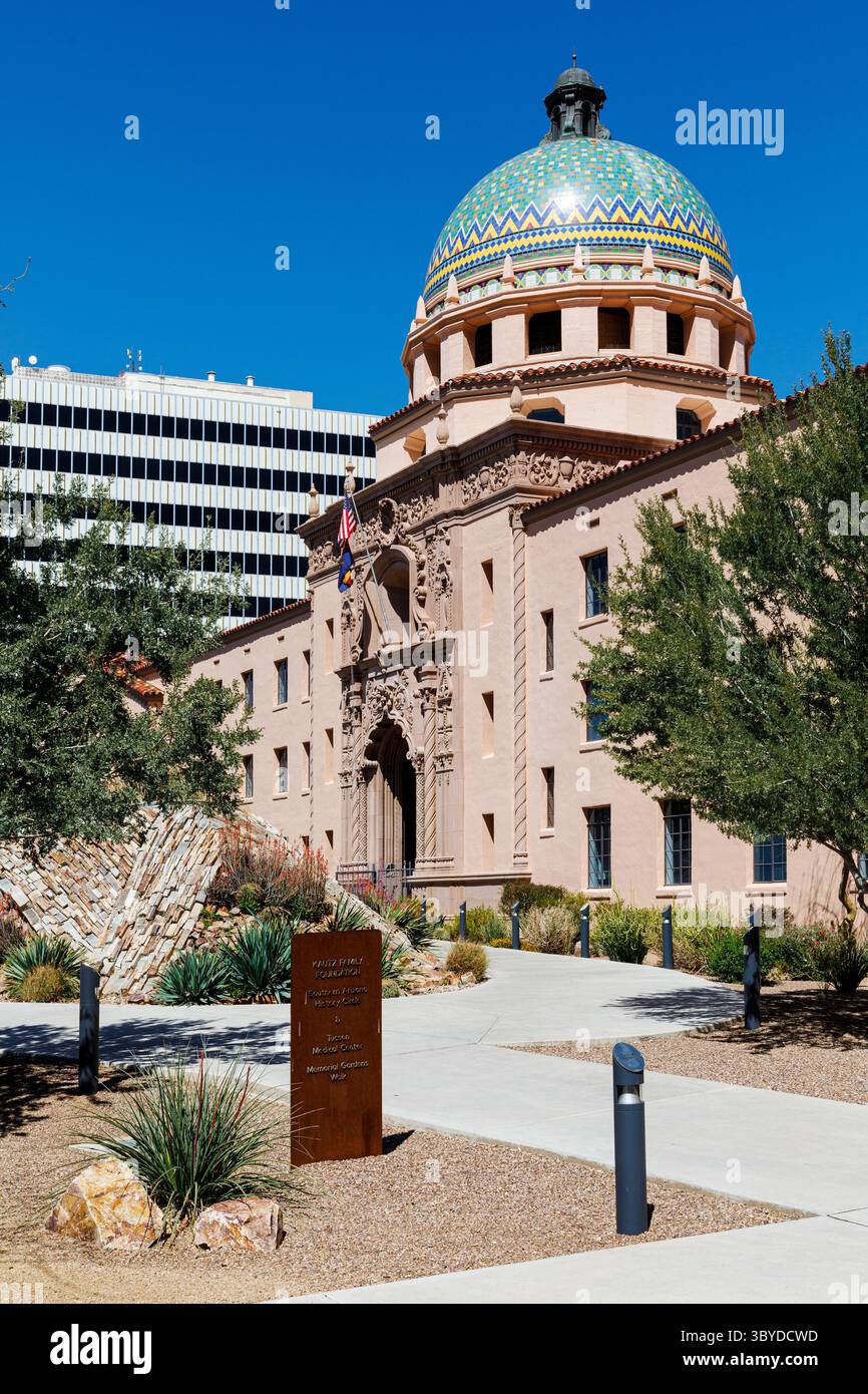 Storico tribunale della contea di Pima, Tucson, Arizona, Stati Uniti Foto Stock