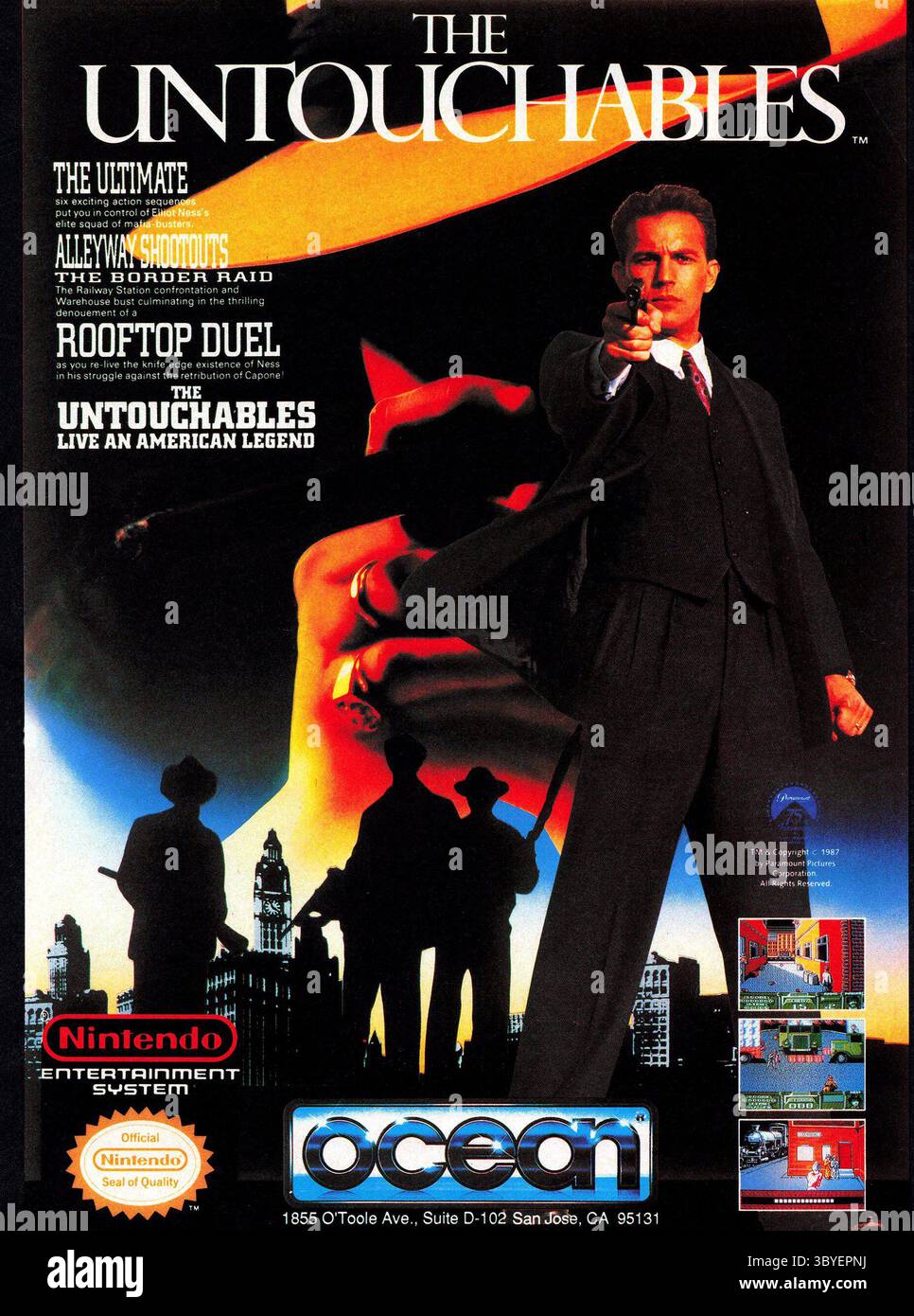 1989 The Untouchables un videogioco di Ocean software Foto Stock