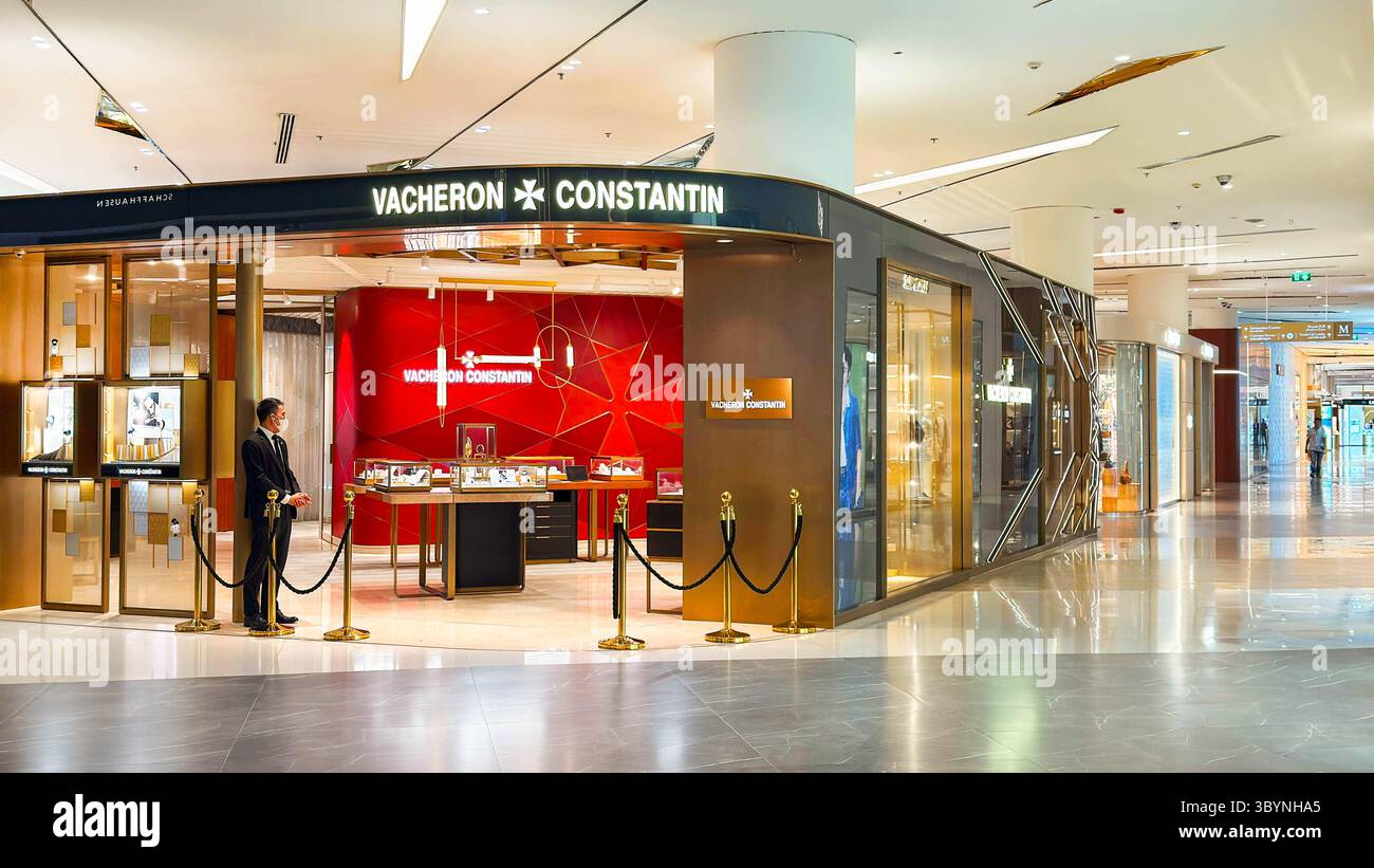 BANGKOK ,THAILANDIA 15 luglio 2025 : :negozio Vacheron Constantin all'interno, Siam paragon Foto Stock