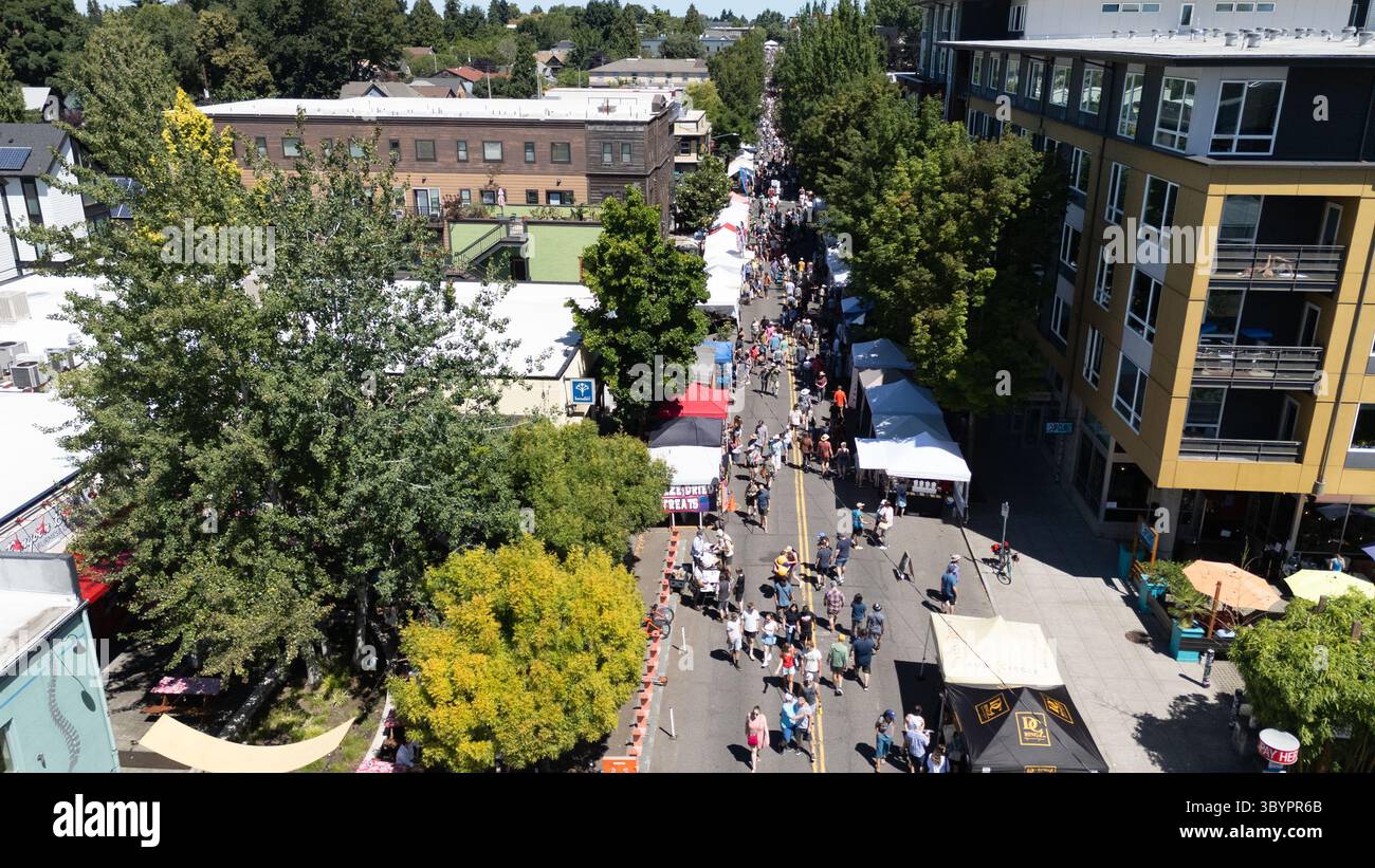 Mississippi Street Fair, Portalnd OR, Stati Uniti Foto Stock