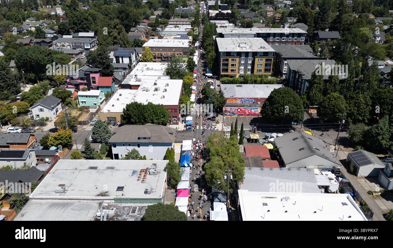 Mississippi Street Fair, Portalnd OR, Stati Uniti Foto Stock