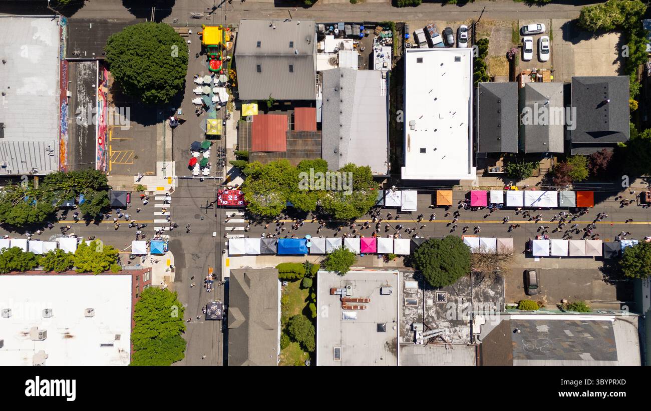 Mississippi Street Fair, Portalnd OR, Stati Uniti Foto Stock