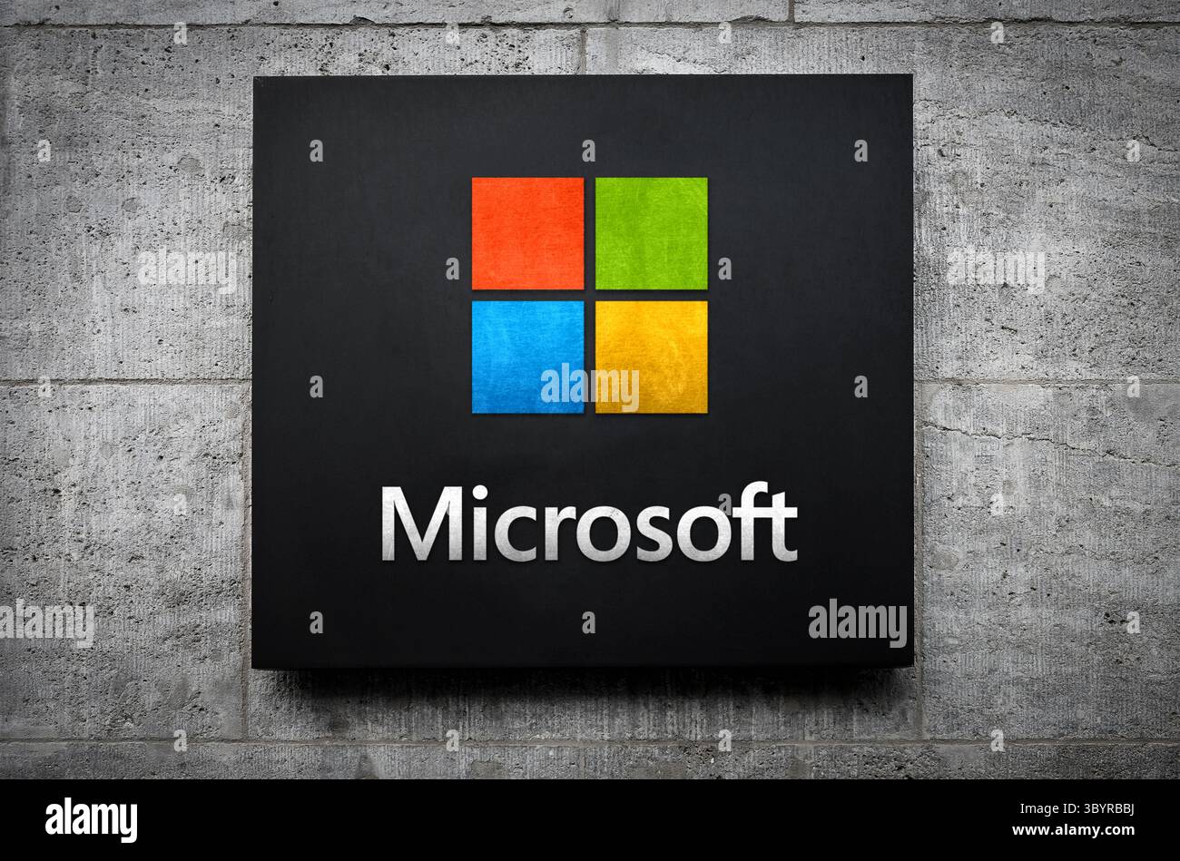 Logo aziendale Microsoft - Technology Power House Foto Stock