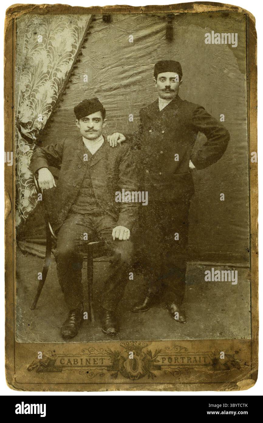 Ritratto vintage, 1914 anni. Caucaso settentrionale, Russia Foto Stock