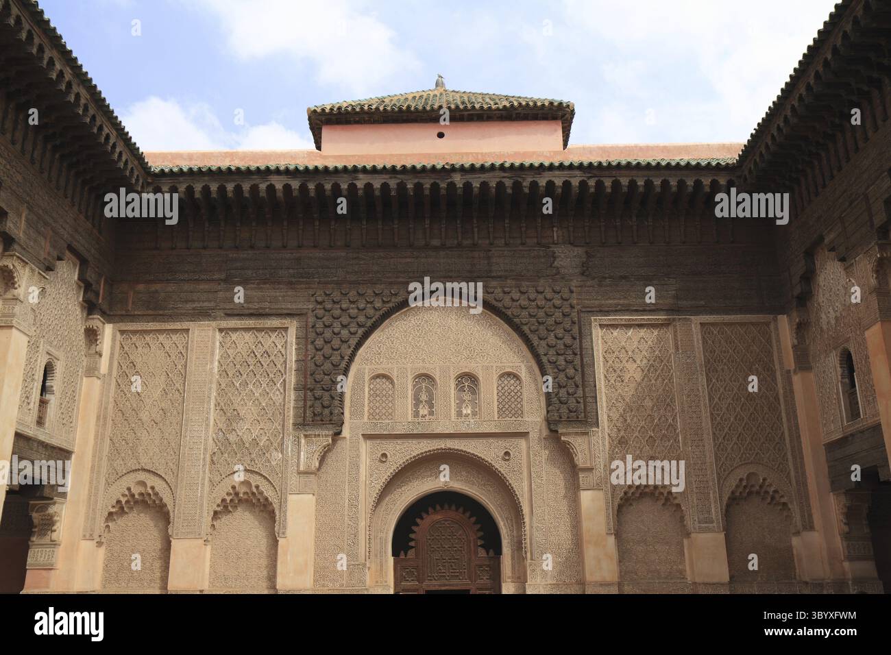 Madrasa del college islamico Ben Youssef a Marrakech, Marocco Foto Stock