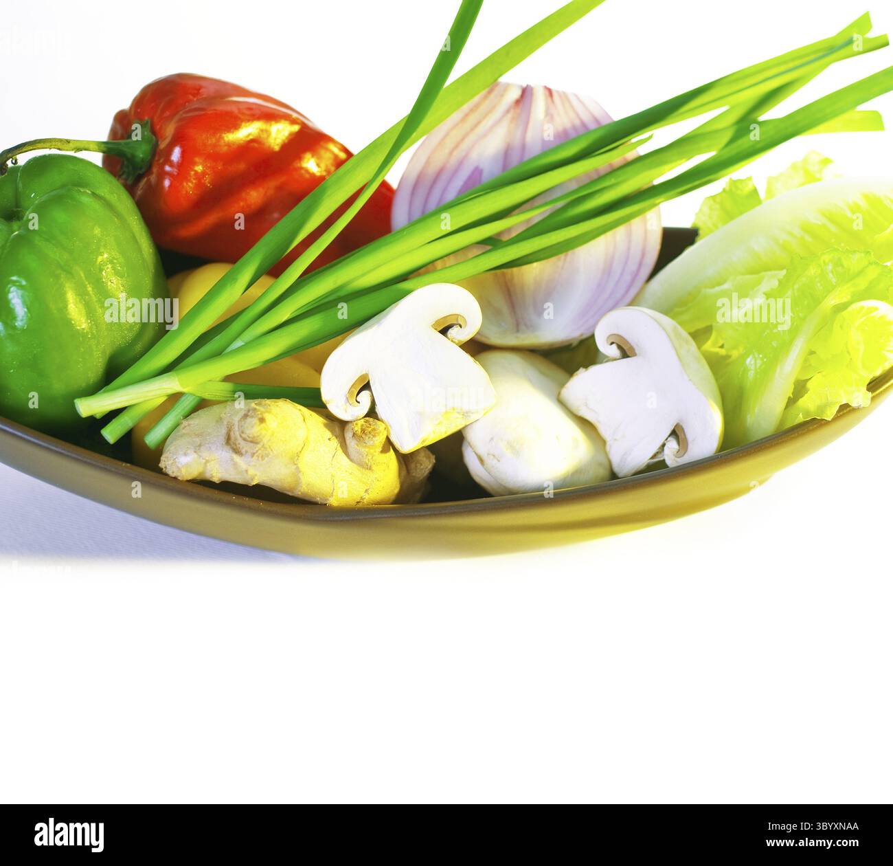 Cibo, verdure fresche assortite, base per una dieta salutare e nutruition Foto Stock