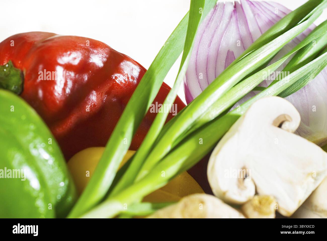 Cibo, verdure fresche assortite, base per una dieta salutare e nutruition Foto Stock