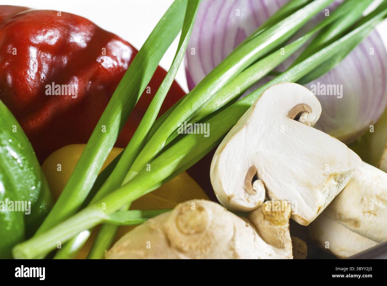 Cibo, verdure fresche assortite, base per una dieta salutare e nutruition Foto Stock