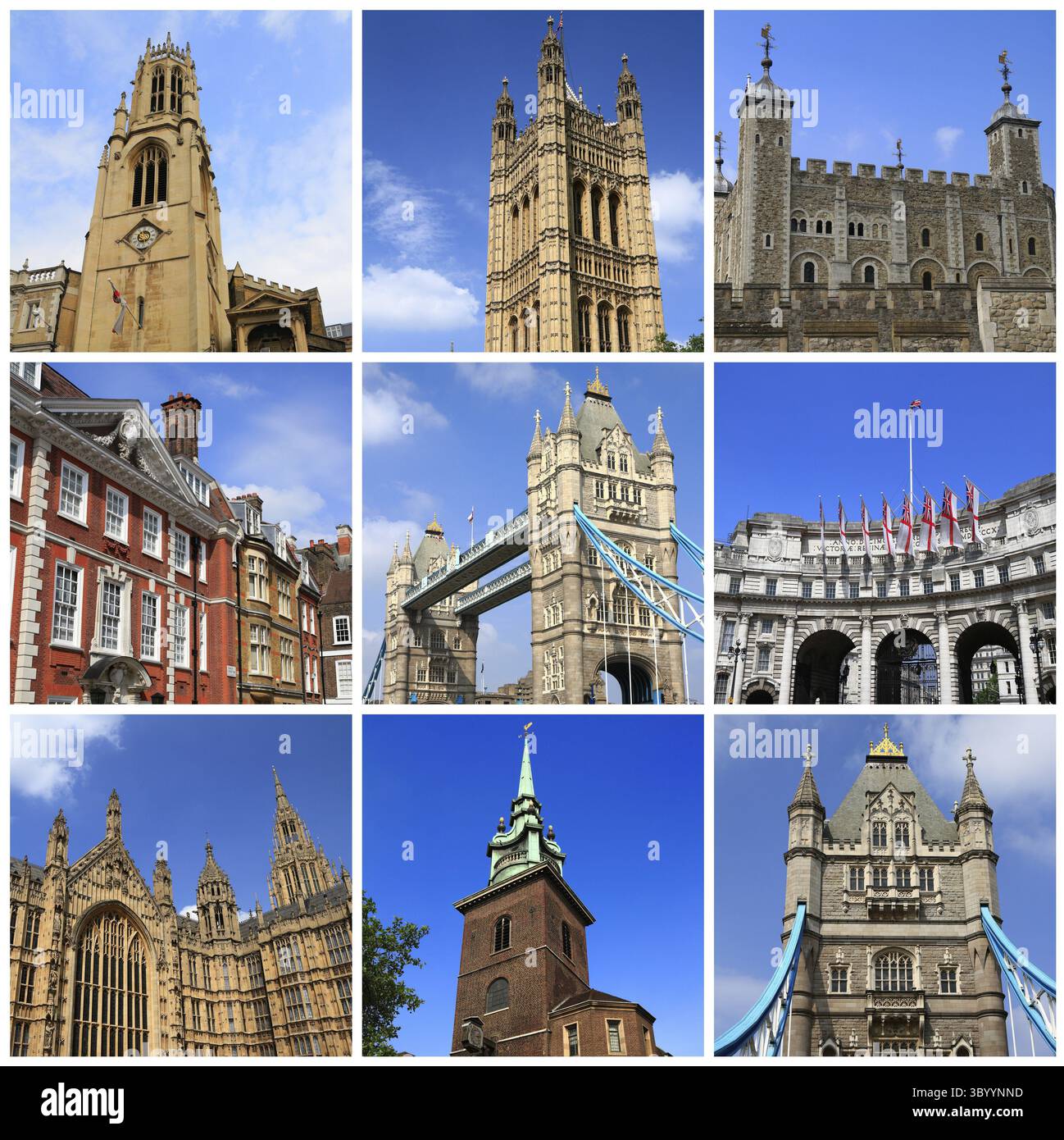 Impressioni di Londra, collage di immagini di viaggi Foto Stock