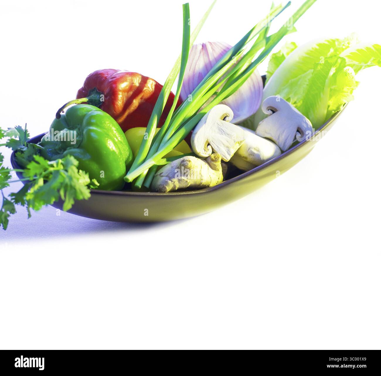 Cibo, verdure fresche assortite, base per una dieta salutare e nutruition Foto Stock