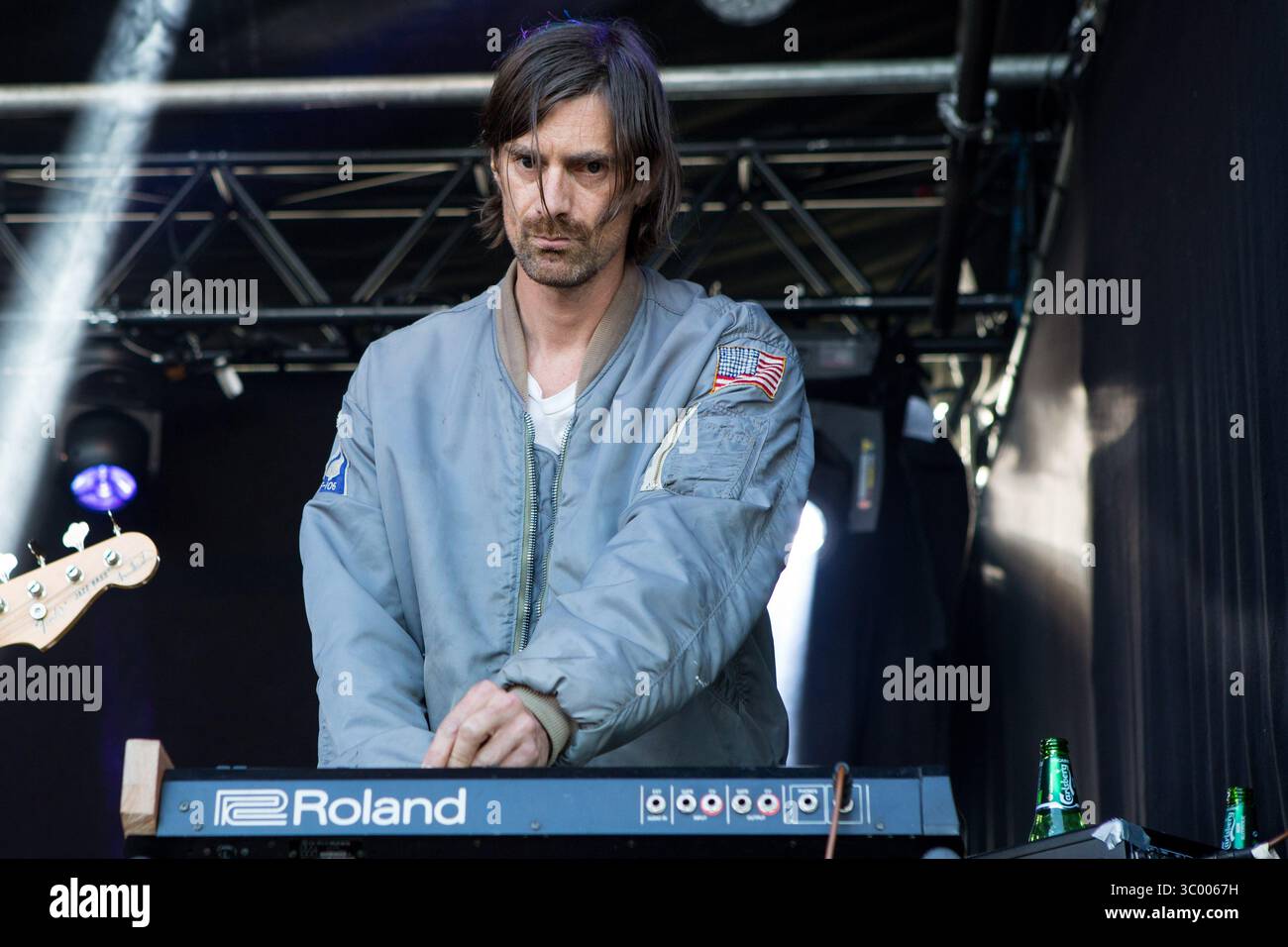 12 luglio 2017 - TV?Nsberg, Vestfold, Norvegia - Norvegia, Tonsberg â€šÃ„Ã¬ 12 luglio 2017. La band punk svedese Viagra Boys esegue un concerto dal vivo durante il festival musicale norvegese Slottsfjell Festival 2017. (Immagine di credito: © per-otto Oppi/Gonzales foto tramite ZUMA Press) Foto Stock