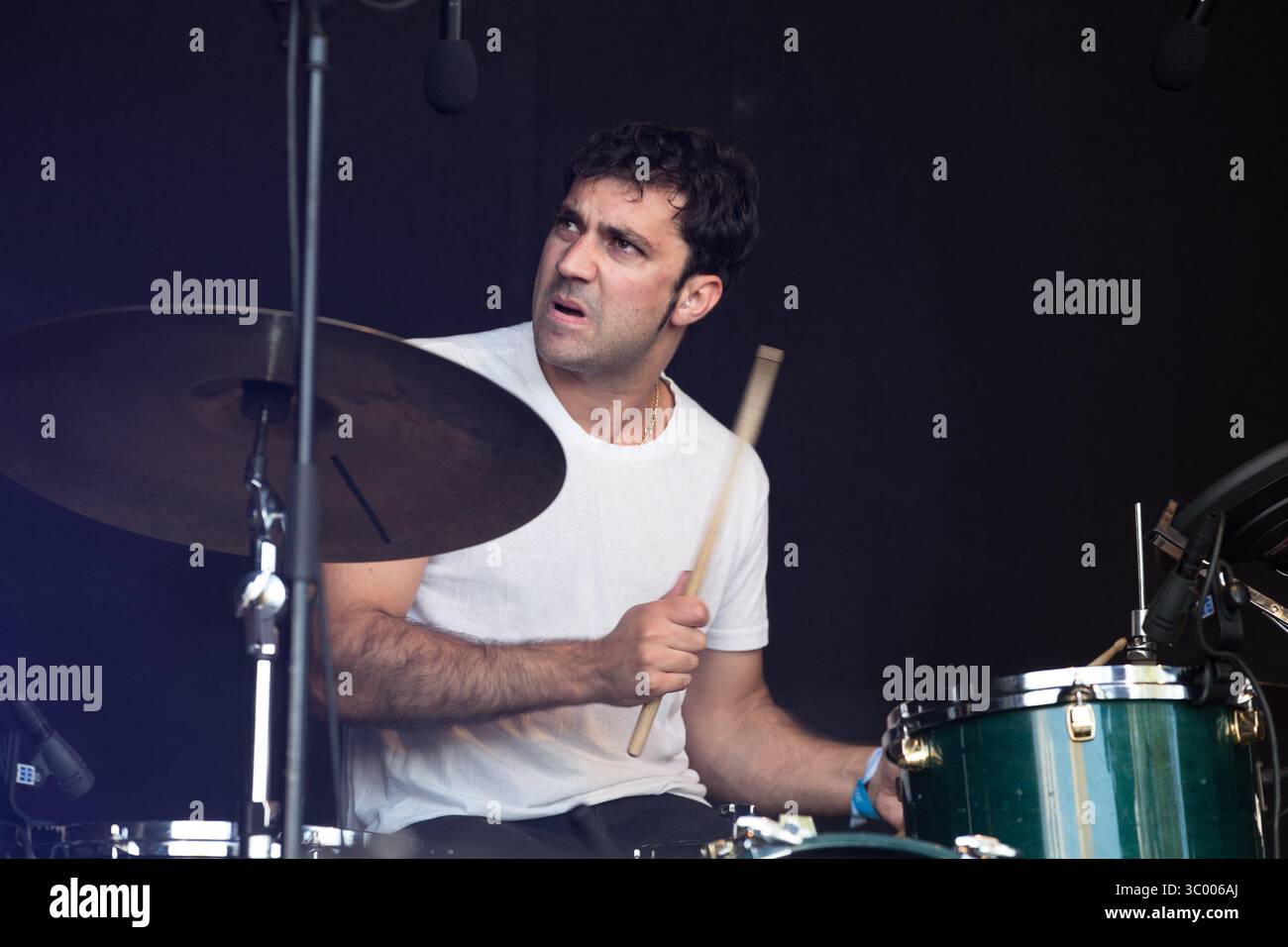 12 luglio 2017 - TV?Nsberg, Vestfold, Norvegia - Norvegia, Tonsberg â€šÃ„Ã¬ 12 luglio 2017. La band punk svedese Viagra Boys esegue un concerto dal vivo durante il festival musicale norvegese Slottsfjell Festival 2017. (Immagine di credito: © per-otto Oppi/Gonzales foto tramite ZUMA Press) Foto Stock