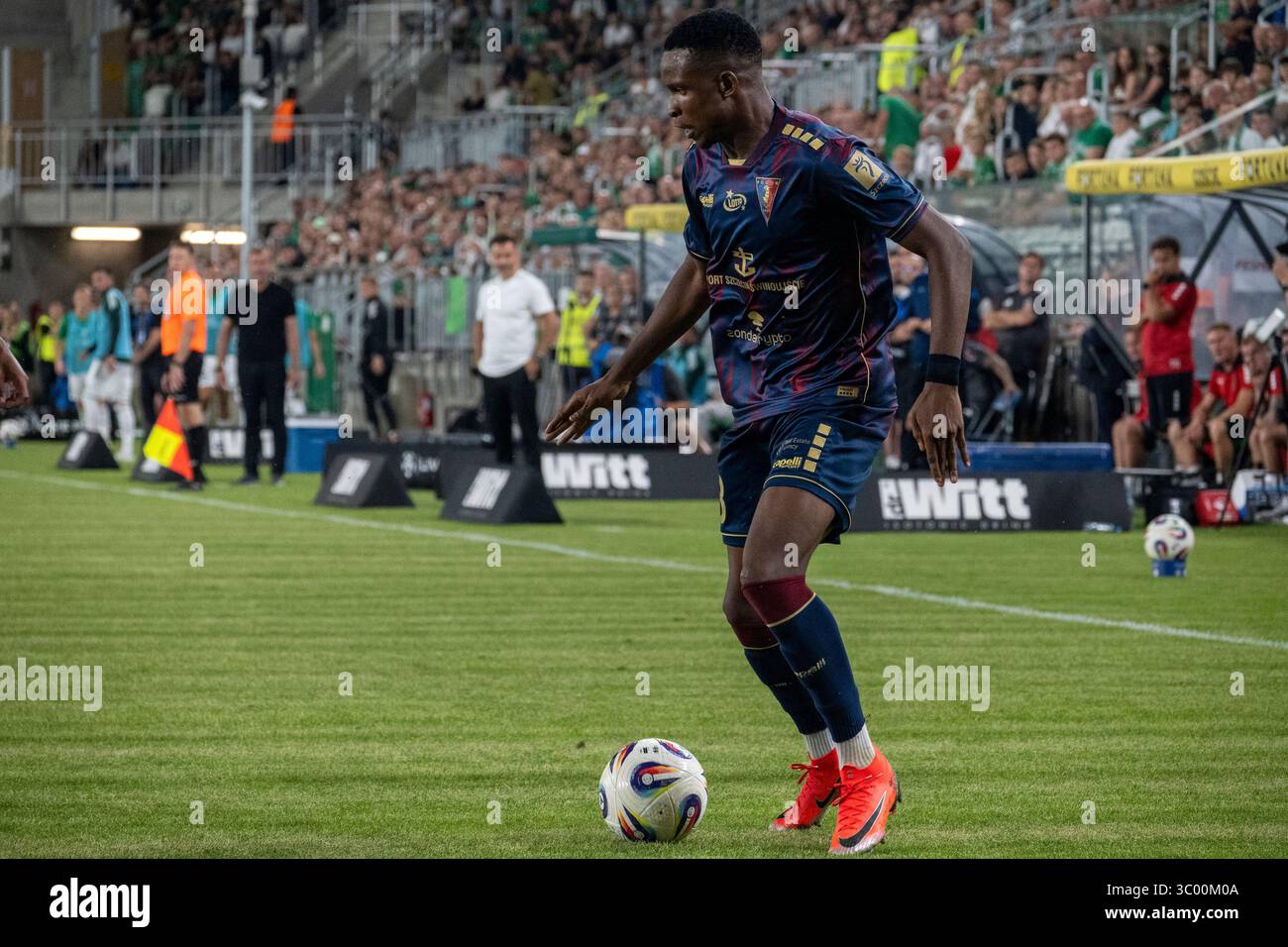 Radom, Polonia, 20.07.2025. Il giocatore di Pogoń Szczecin PAUL MUKAIRO ha visto durante la partita PKO BP Ekstraklasa 25/26 tra RADOMIAK RADOM e POGOŃ SZCZECIN. Crediti: Mateusz Piotrowski / Alamy Live News Foto Stock