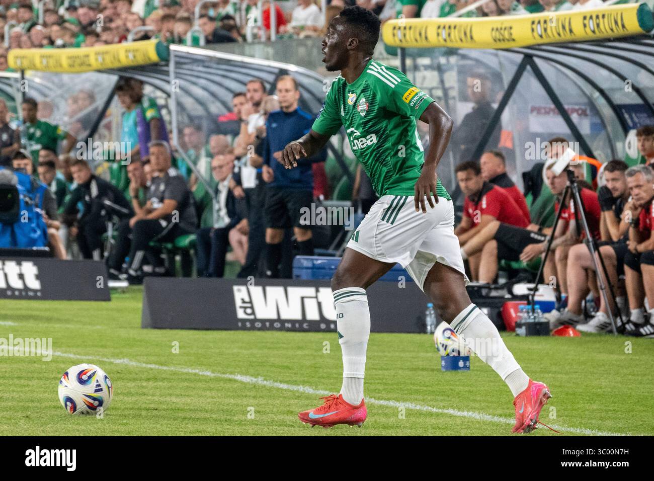Radom, Polonia, 20.07.2025. Il giocatore di Radomiak Radom ZIE OUATTARA visto durante il PKO BP Ekstraklasa 25/26 match tra RADOMIAK RADOM e POGOŃ SZCZECIN. Crediti: Mateusz Piotrowski / Alamy Live News Foto Stock
