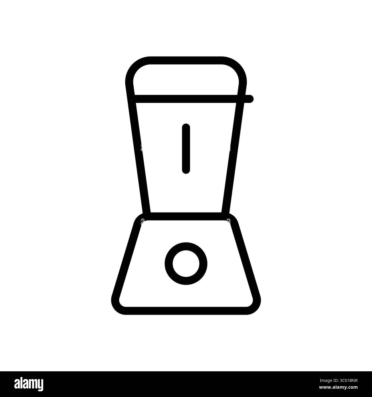 Un'elegante icona del frullatore da cucina, perfetta per illustrare temi culinari, ricette salutari e una moderna estetica culinaria. Ideale per progetti legati al settore alimentare Illustrazione Vettoriale