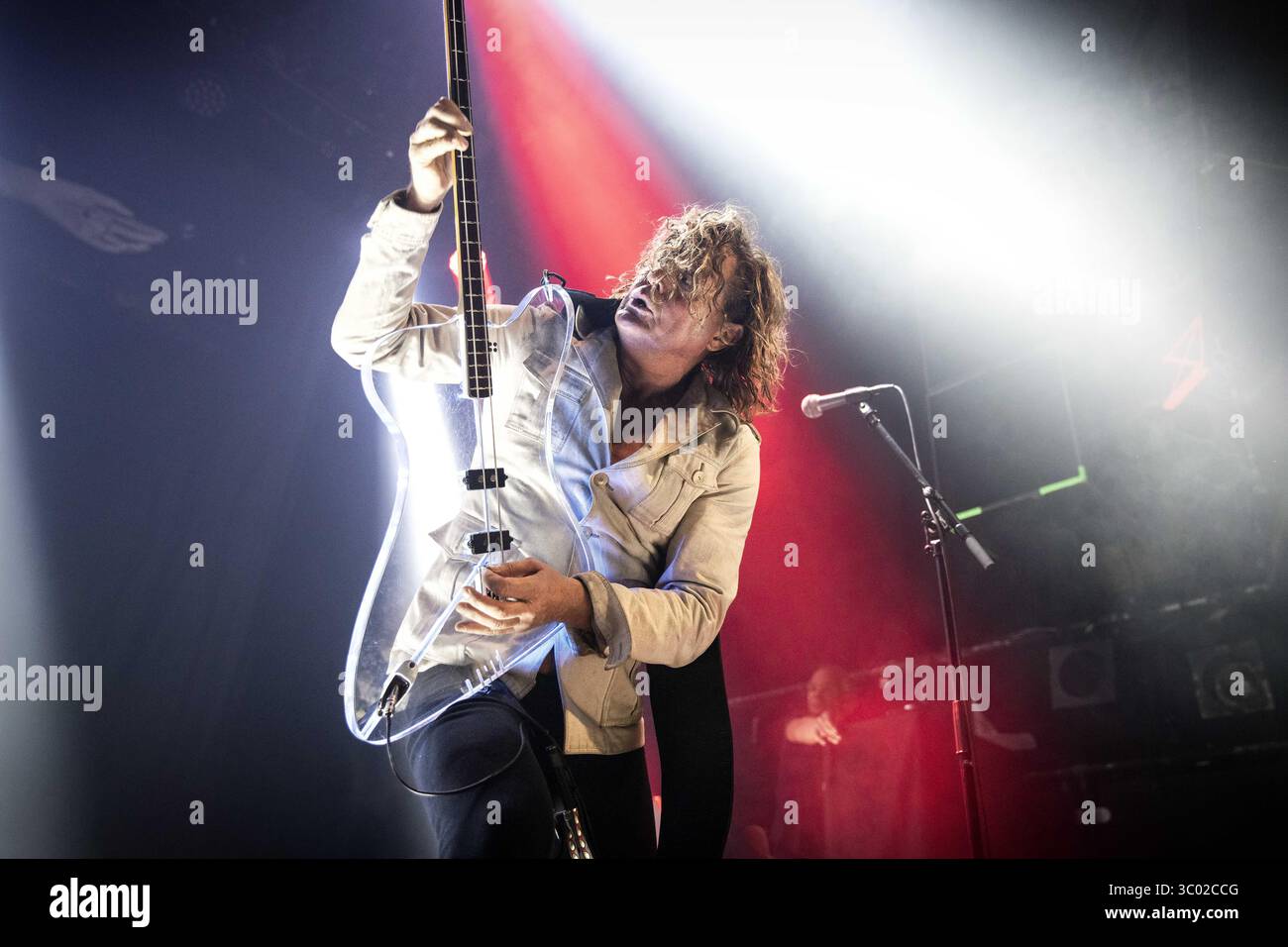 20 ottobre 2019, Oslo, Norvegia: Oslo, Norvegia. 20 ottobre 2019. La rock band danese D-A-D esegue un concerto dal vivo al Rockefeller di Oslo. Qui il bassista Stig Pedersen viene visto dal vivo sul palco. (Credito fotografico: Gonzales Photo - Terje Dokken) (immagine di credito: © Terje Dokken/Gonzales Photo via ZUMA Press) Foto Stock