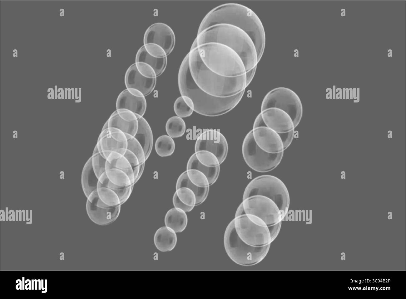 Schema astratto di gocce d'acqua scintillanti su sfondo scuro Illustrazione Vettoriale