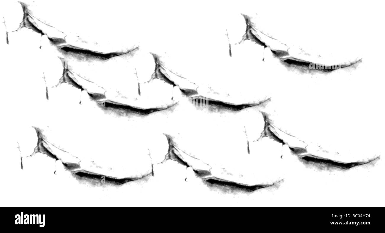 Una raccolta di bolle sferiche trasparenti di varie dimensioni si spostano verso l'alto su uno sfondo grigio scuro. Illustrazione Vettoriale