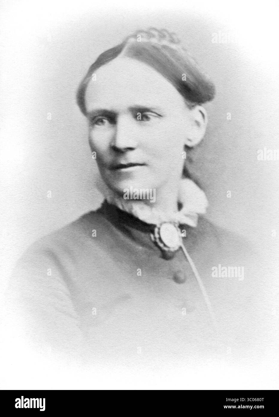 Frances Ridley Havergal (1836-1879), scrittrice di inni e poetessa cristiana inglese, in un ritratto di Elliott & Fry di Londra. Foto Stock