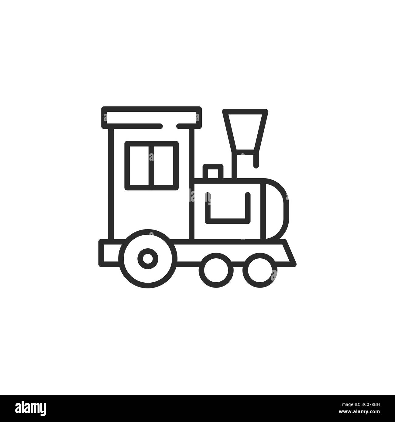 Icona treno. Semplice icona del treno per la progettazione di social media, app e Web. Illustrazione vettoriale Illustrazione Vettoriale