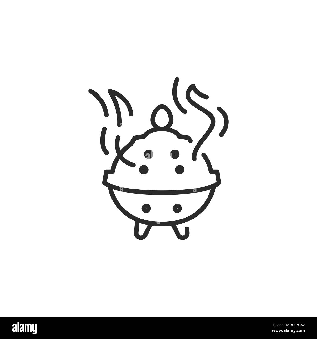 Icona bruciatore di incenso Illustrazione Vettoriale