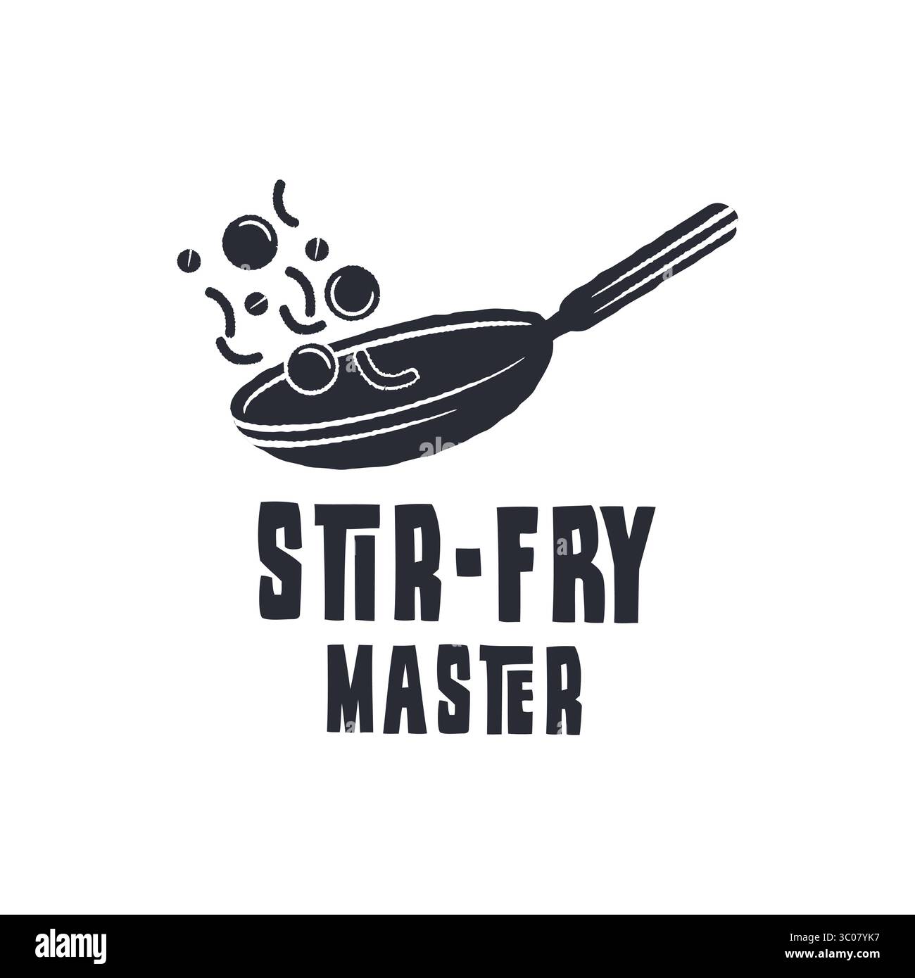 Logo STIR Fry Illustrazione Vettoriale