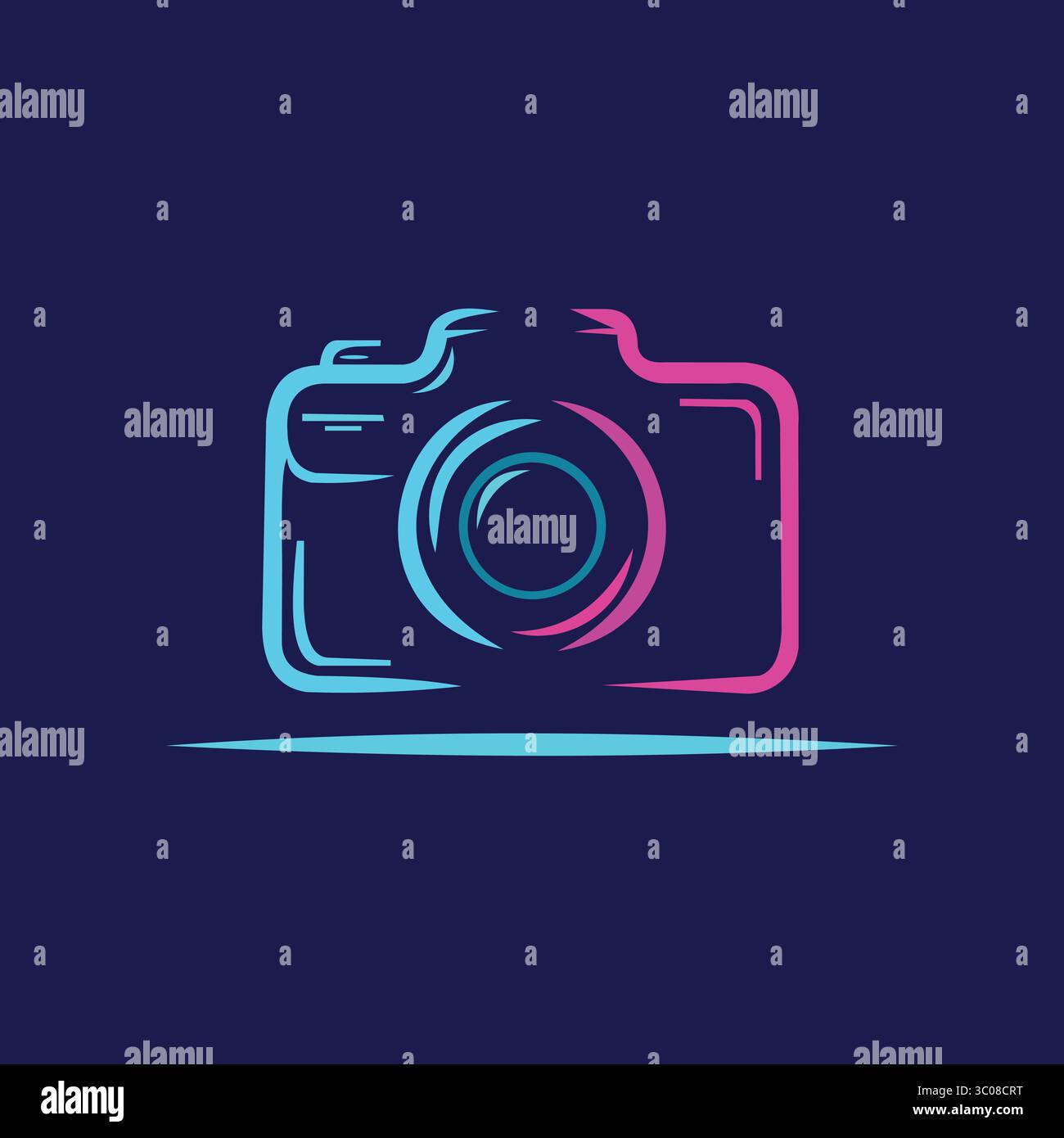 "Illustrazione dell'icona della fotocamera elegante" Illustrazione Vettoriale