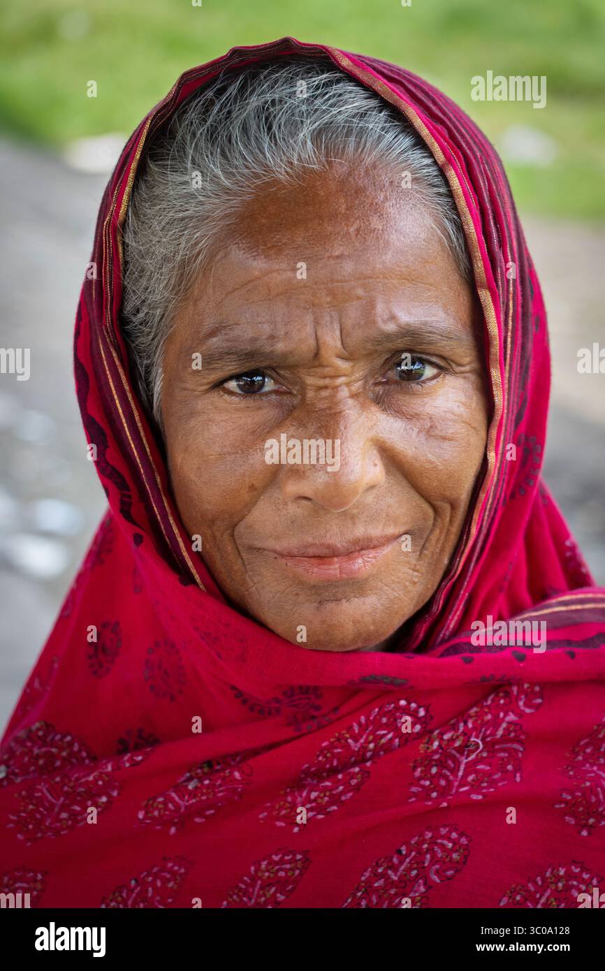 Ritratto di una donna del Bangladesh Foto Stock
