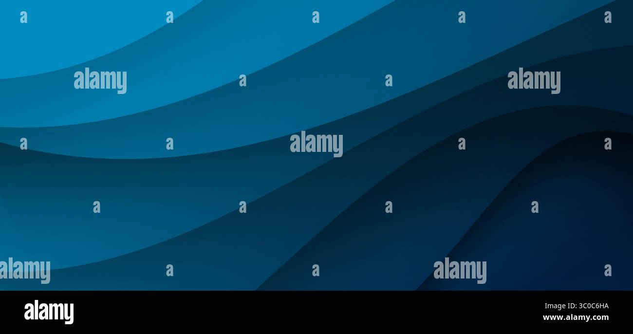 Sfondo blu sfocatura sfumatura blu serena con tracce luminose diagonali dinamiche Foto Stock
