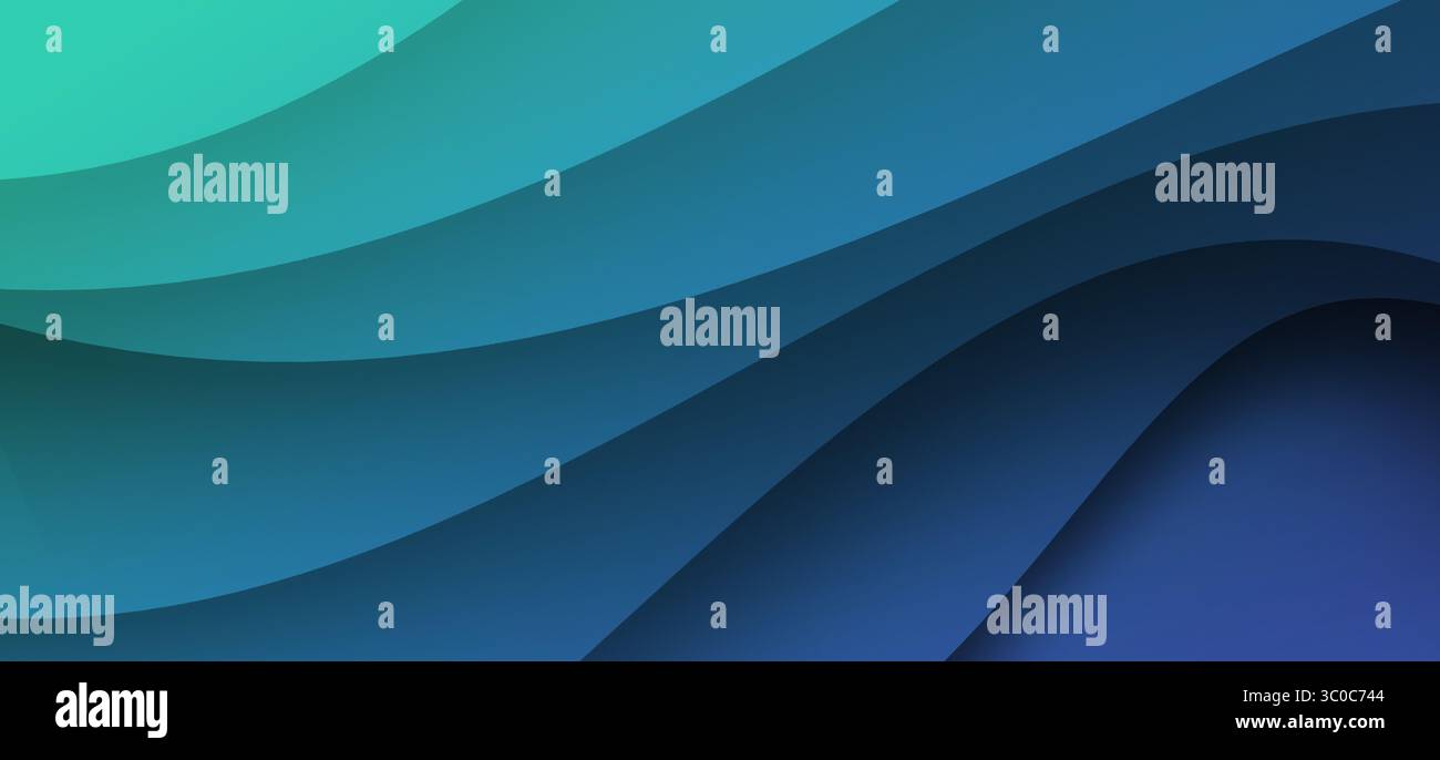 Sfondo blu sfocatura sfumatura blu serena con tracce luminose diagonali dinamiche Foto Stock