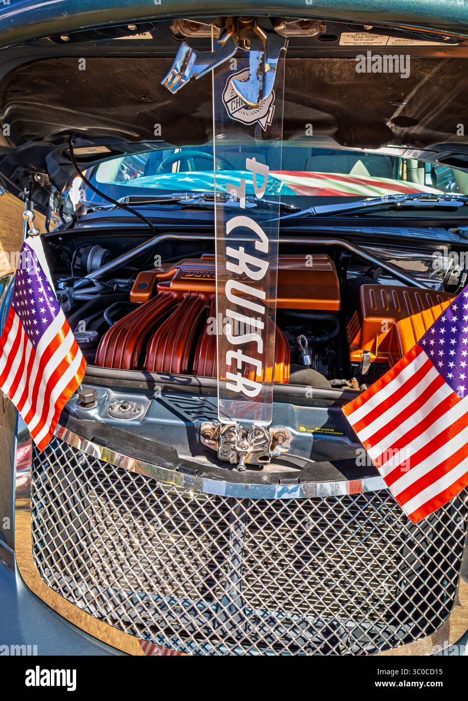 Auto in mostra ad un evento - Dartford's Big Day Out Foto Stock