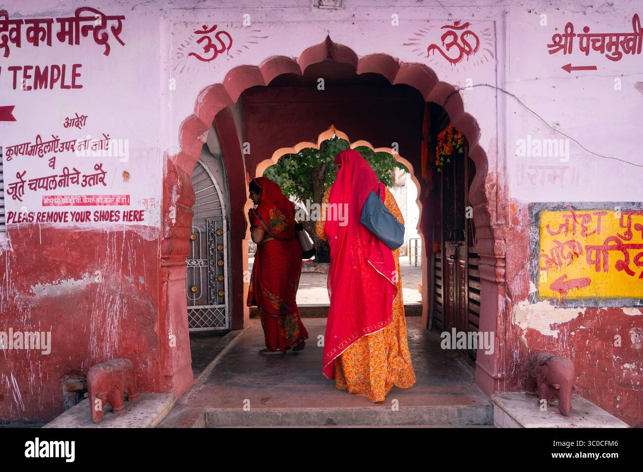 Rajasthan, India - Tempio indiano delle donne Pushkar Foto Stock
