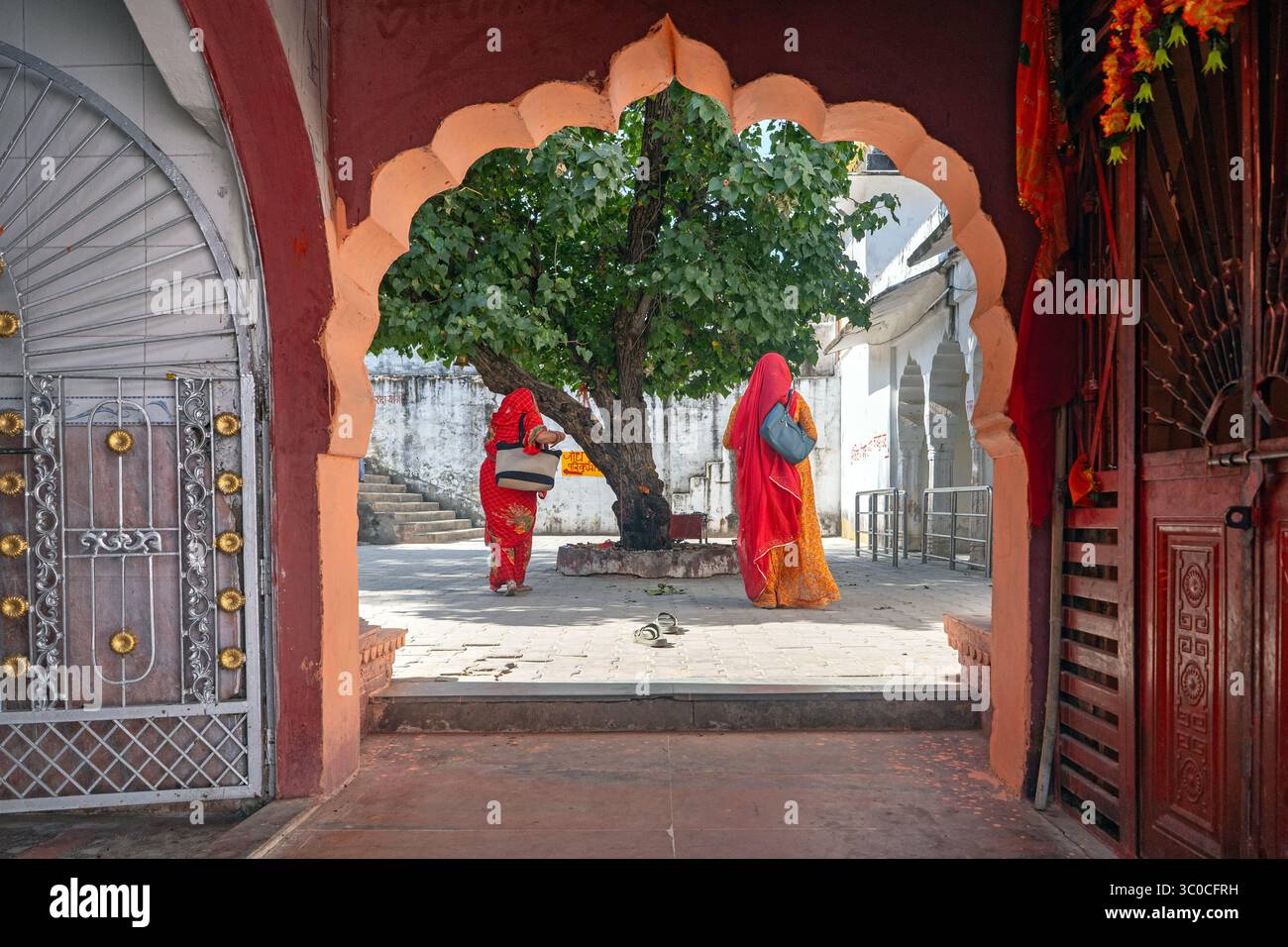 Rajasthan, India - Tempio indiano delle donne Pushkar Foto Stock