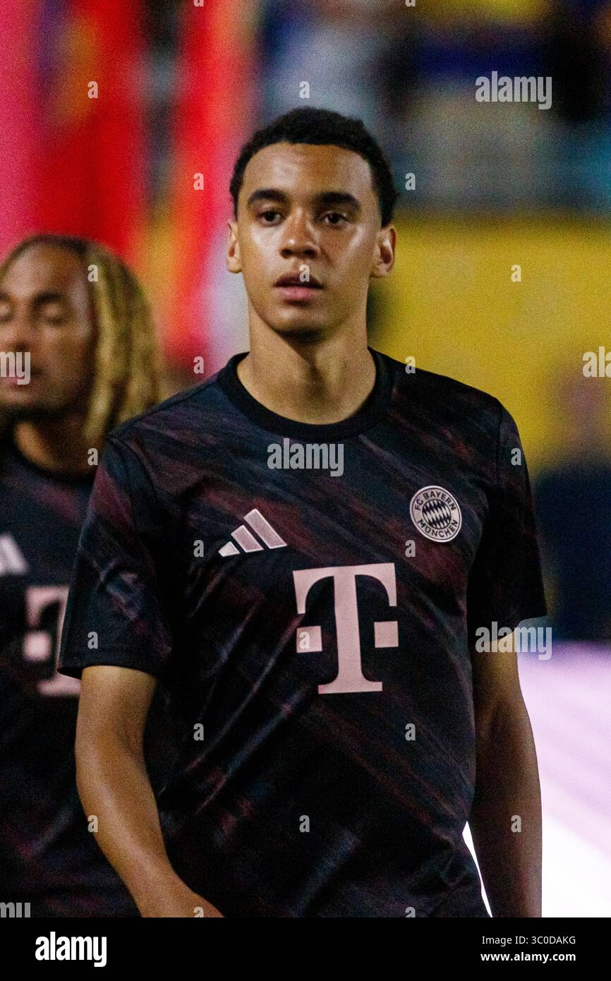 Miami, Florida - 20 giugno: Jamal Musiala del Bayern Munchen durante la partita della Coppa del mondo per club FIFA 2025 tra il Bayern Munchen e il Boca Juniors all'Hard Foto Stock