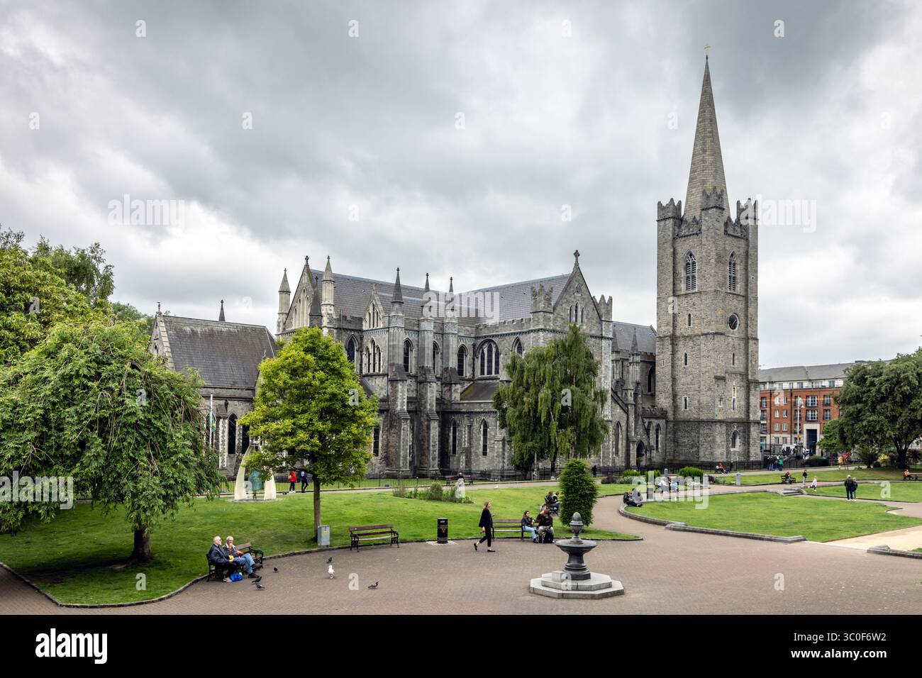 La Cattedrale di San Patrizio a Dublino, Irlanda. Foto Stock