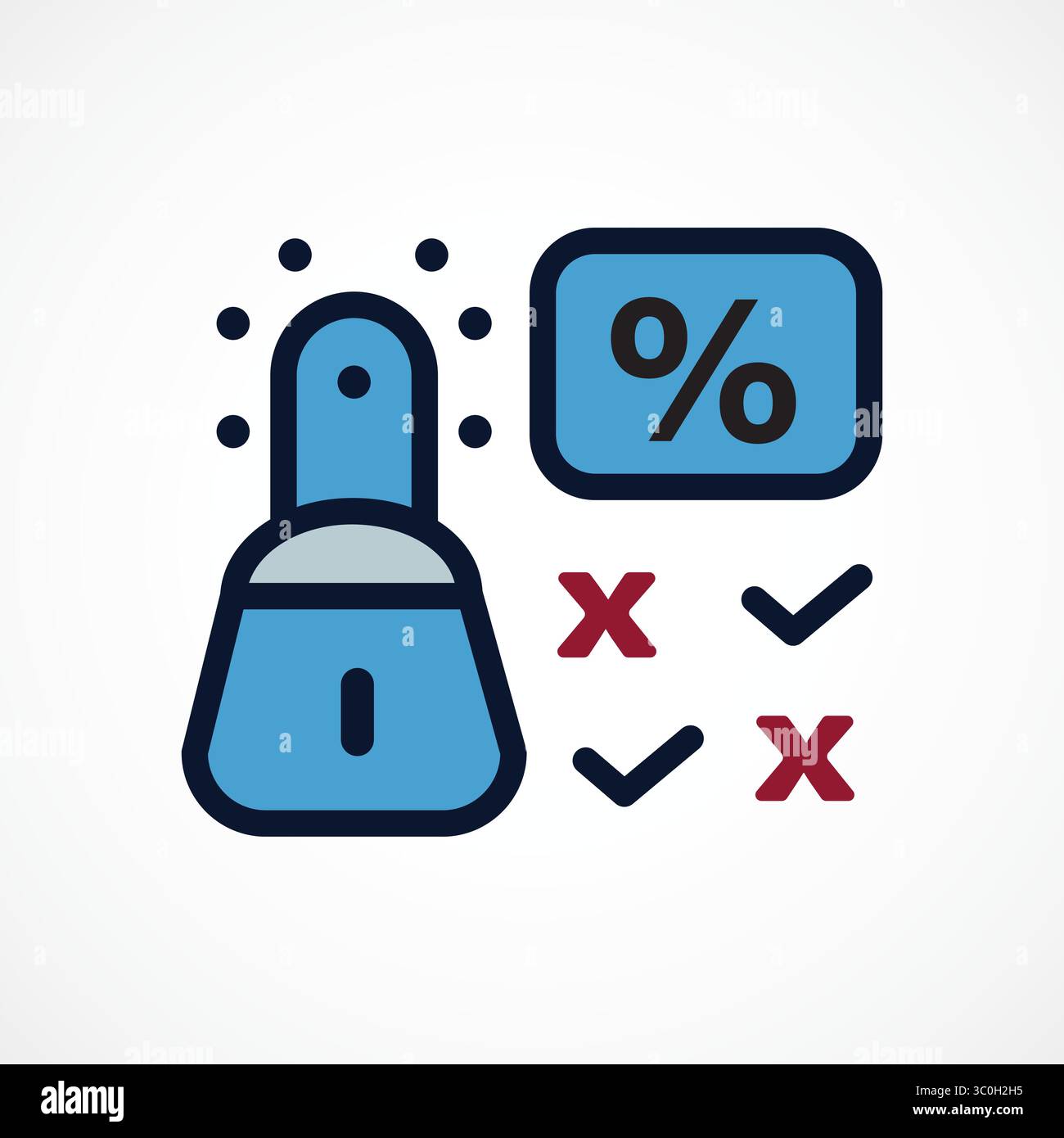 Icona algoritmo IA e rilevamento dati, segno vettoriale. Simbolo, illustrazione del logo. Grafica vettoriale per presentazione e altro Illustrazione Vettoriale