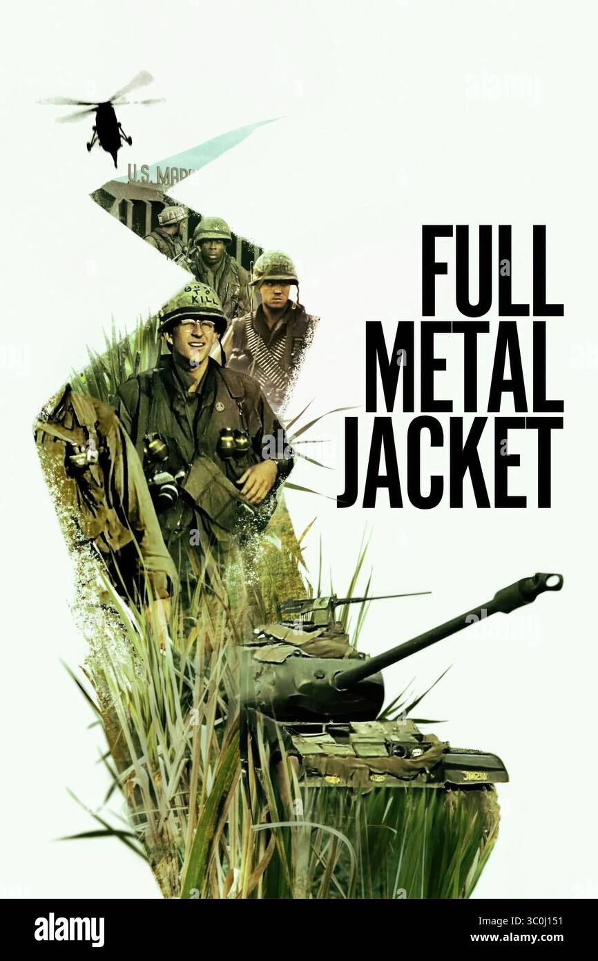 GIACCA FULL METAL DI STANLEY KUBRICK (1987) - titolo originale: GIACCA FULL METAL -, diretto da STANLEY KUBRICK. Crediti: WARNER BROTHERS / album Foto Stock