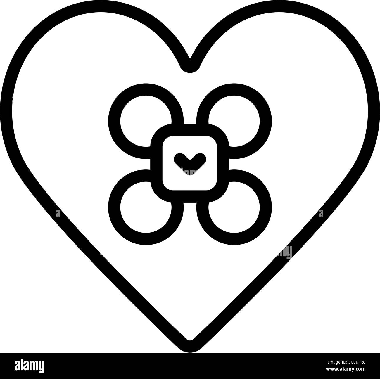 Traccia del polso. Icona del contorno dell'elettrocardiogramma. Monitor cardiaco Holter ECG. Registratore portatile Dynamic EKG. Problema cardio di monitoraggio del sistema di monitoraggio. C isolato Illustrazione Vettoriale