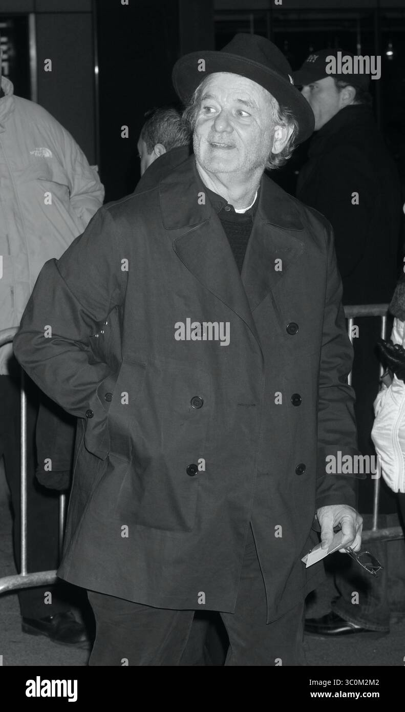 Bill Murray arriva alla prima di Fox Searchlight Pictures 'The Grand Budapest Hotel' alla Alice Tully Hall del Lincoln Center a New York il 26 febbraio 2014. Foto di Henry McGee/MediaPunch Foto Stock