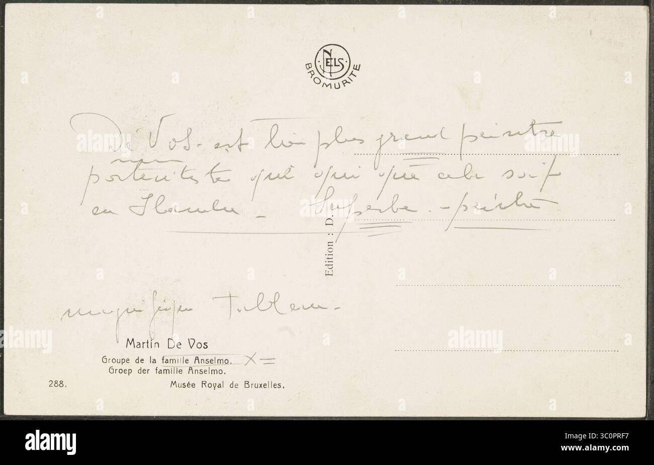 Martin De Vos. Groupe de la famille Anselmo - Groep der familie Anselmo, GP018283 (2). Foto Stock