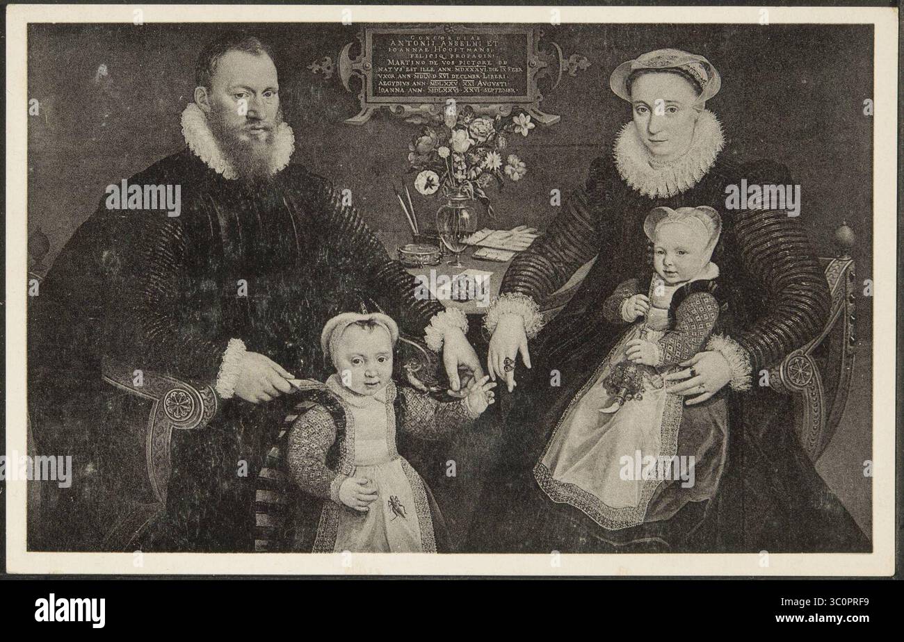 Martin De Vos. Groupe de la famille Anselmo - Groep der familie Anselmo, GP018283. Foto Stock