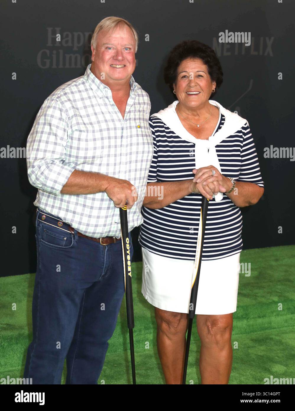 21 luglio 2025, New York, New York, Stati Uniti: I golfisti ed RUSSELL e NANCY LOPEZ visti alla prima di New York di â€˜Happy Gilmore 2â€™ tenutasi al Jazz al Lincoln Center. (Credit Image: © Nancy Kaszerman/ZUMA Press Wire) SOLO PER USO EDITORIALE! Non per USO commerciale! Foto Stock