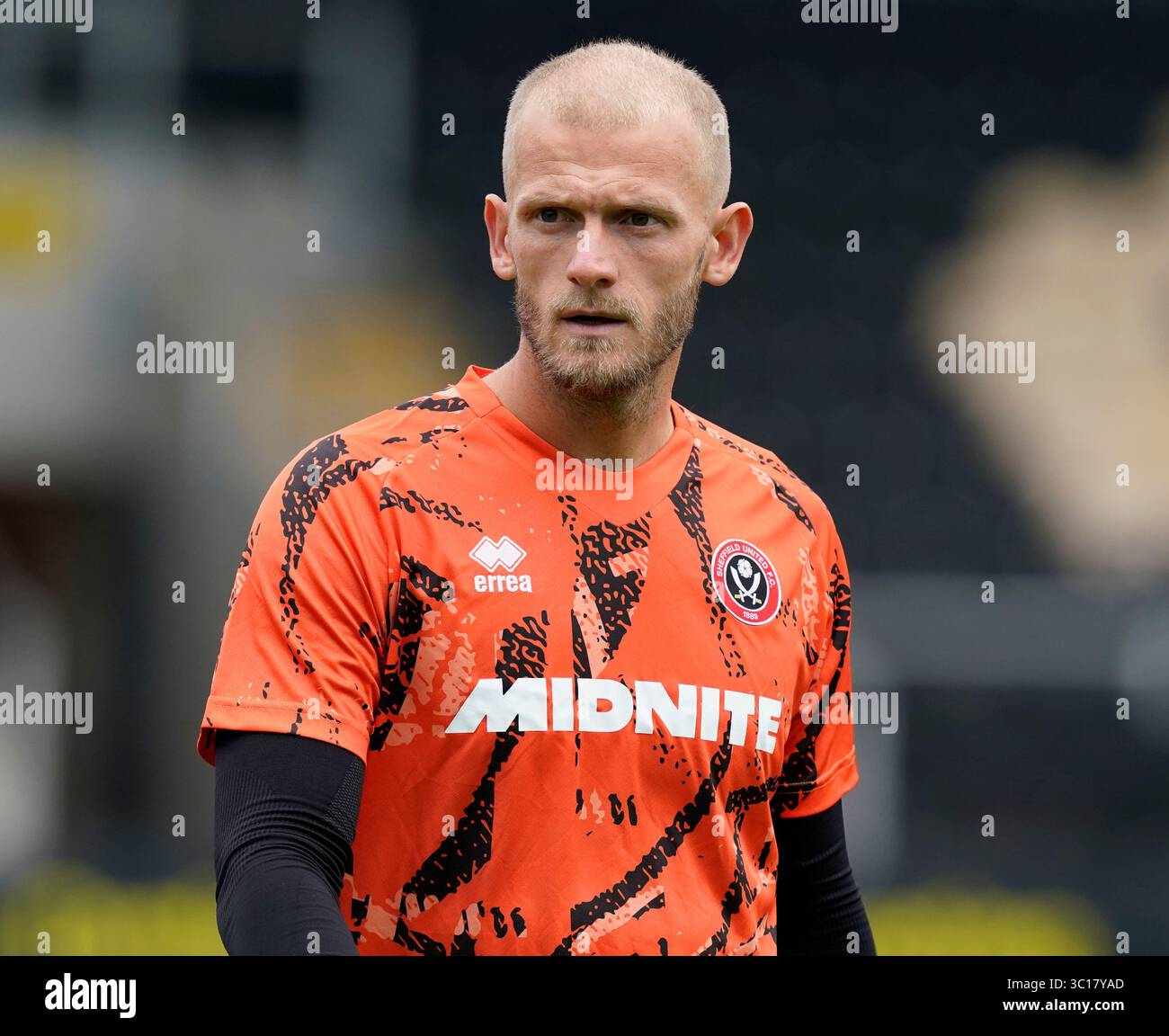 Burton Upon Trent, Regno Unito. 22 luglio 2025. Adam Davies dello Sheffield United durante l'amichevole tra Burton Albion e Sheffield United pre Season al Pirelli Stadium di Burton Upon Trent. Il credito per immagini dovrebbe essere: Andrew Yates/Sportimage Credit: Sportimage Ltd/Alamy Live News Foto Stock