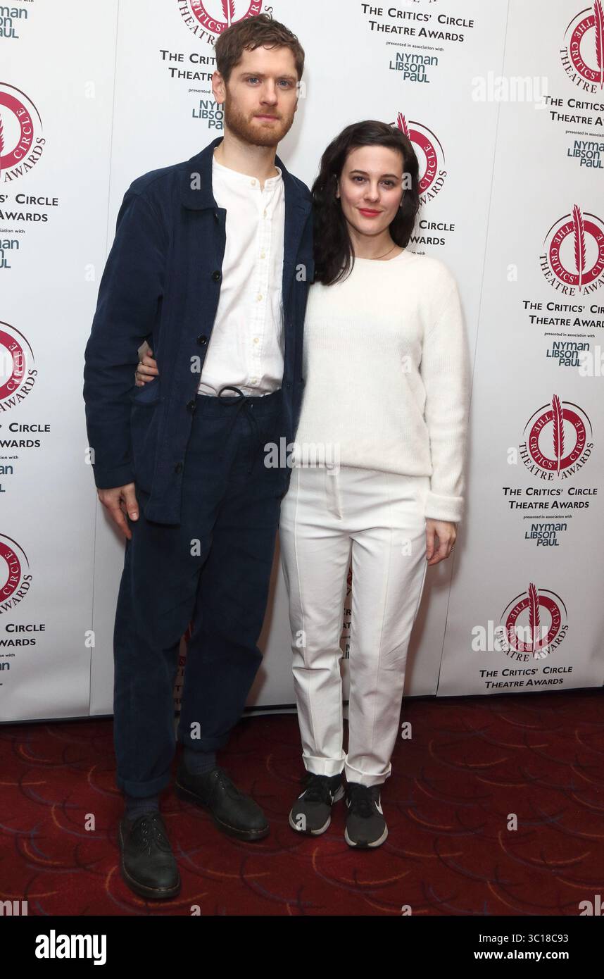 29 gennaio 2019 - Londra, Regno Unito - Kyle Soller e Phoebe Fox ai Critics' Circle Theatre Awards al Prince of Wales Theatre, Coventry Street. (Immagine di credito: © Keith Mayhew/SOPA Images via ZUMA Wire) Foto Stock