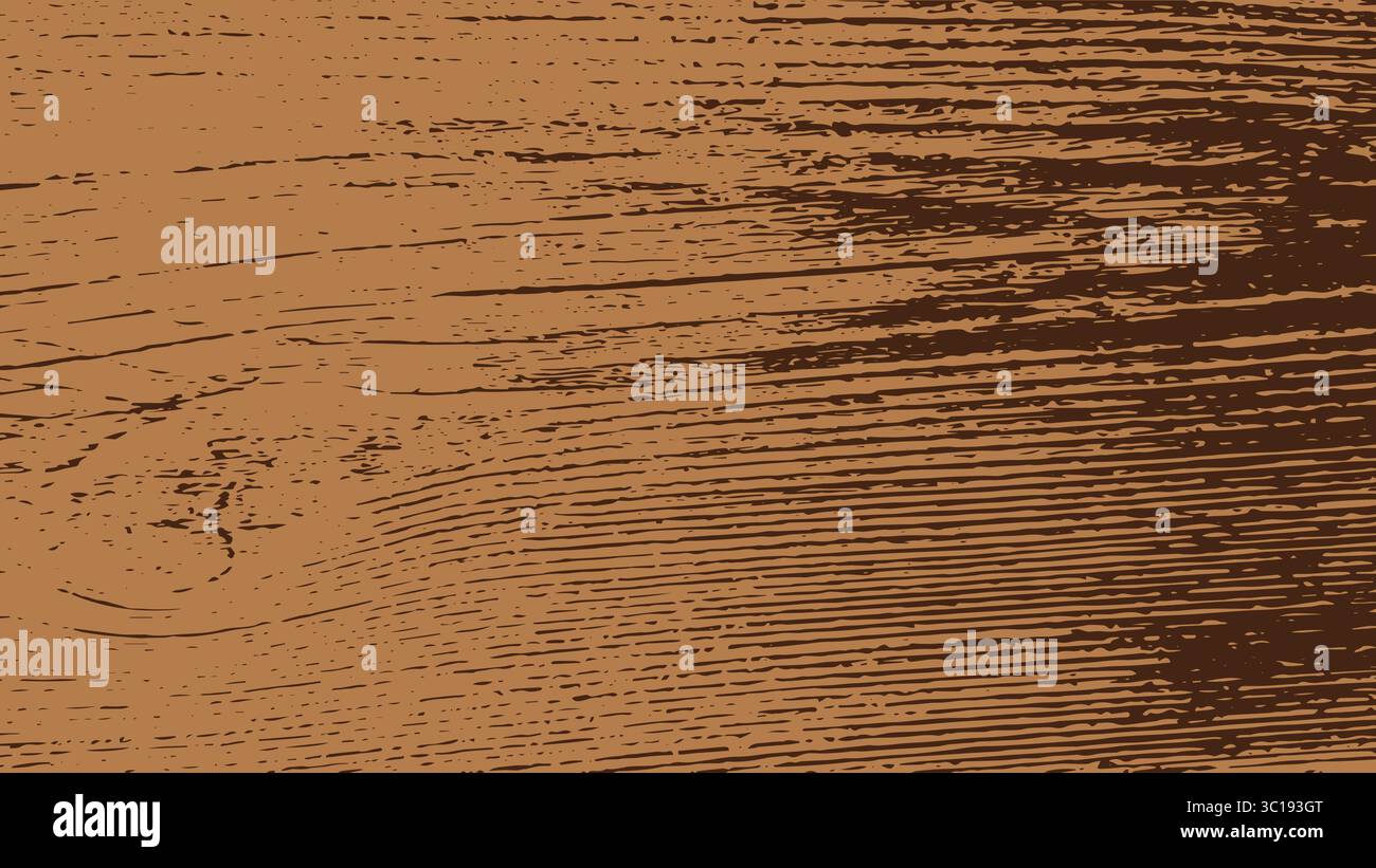 Struttura in legno. Sfondo con motivo in legno marrone. Illustrazione Vettoriale