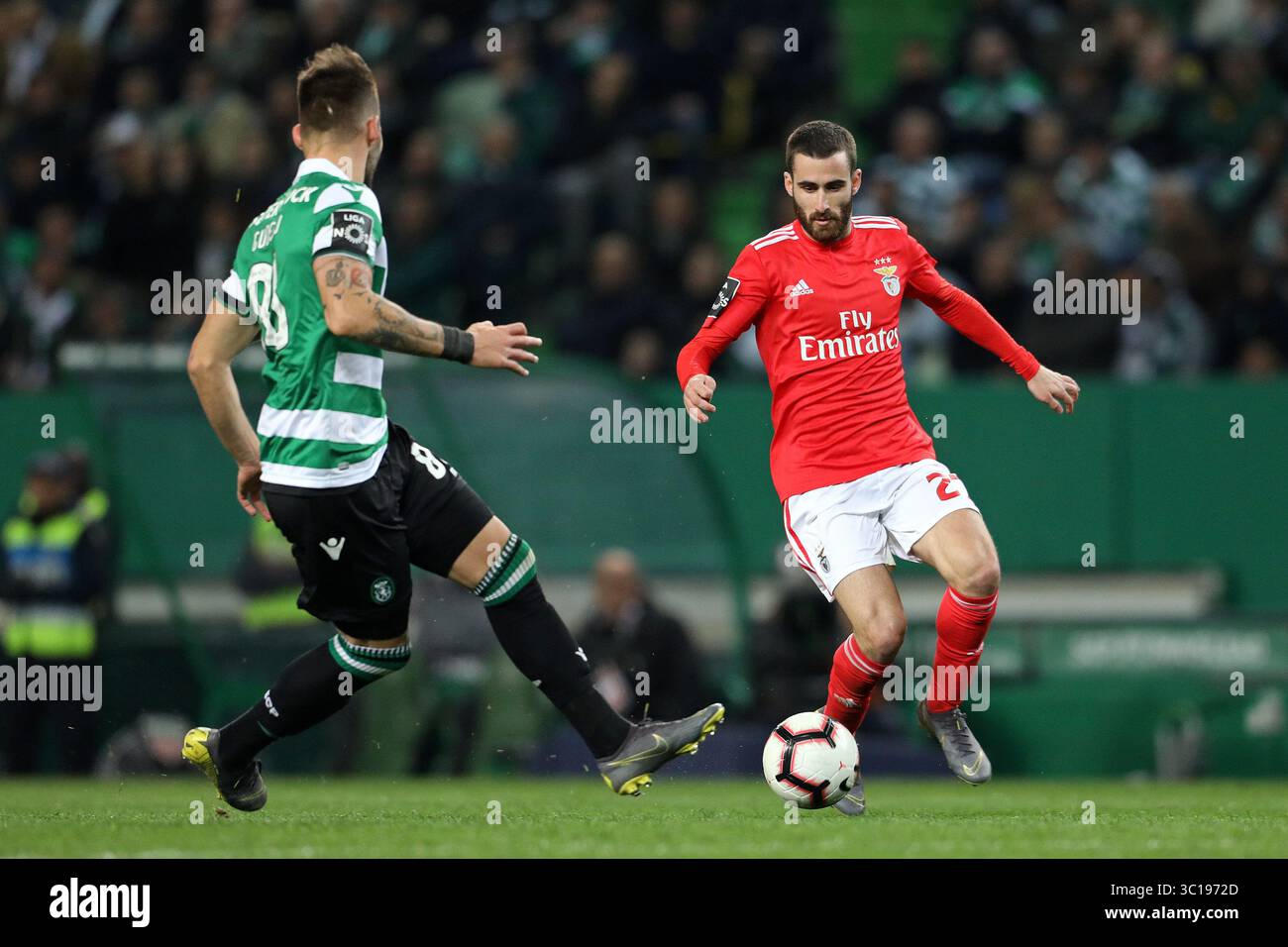 3 febbraio 2019 - Lisbona, PORTOGALLO, Portogallo - Rafa Silva di SL Benfica visto in azione durante la partita di calcio 2018/19 tra Sporting CP e SL Benfica. (Immagine di credito: © David Martins/SOPA Images via ZUMA Wire) Foto Stock